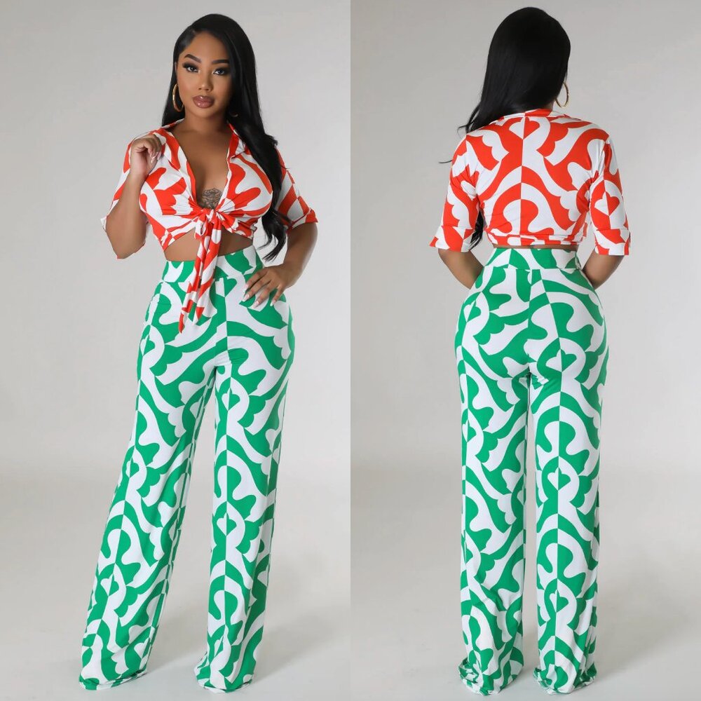 Sexy Two Piece Pant Set
